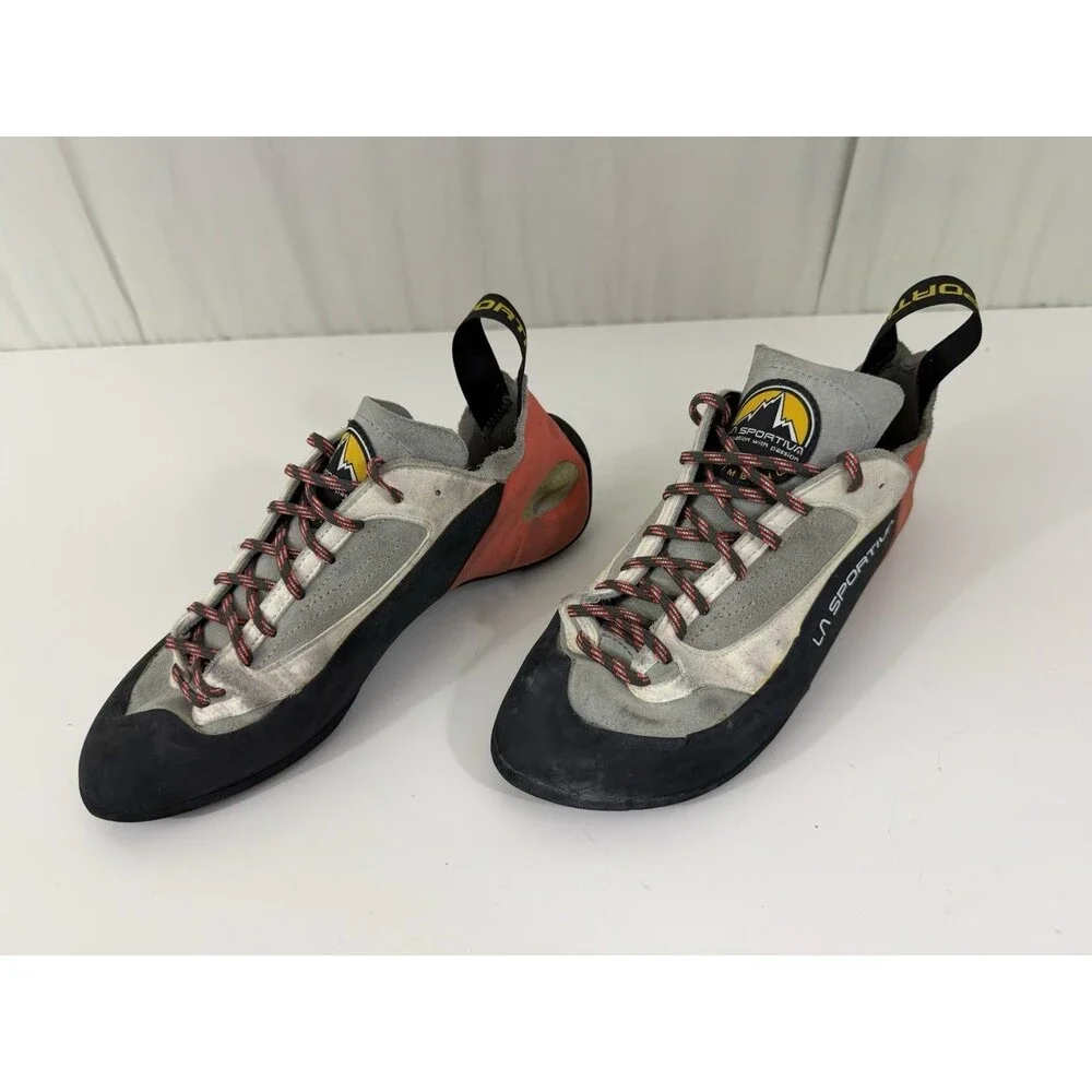 La Sportiva Finale XS Edge Beige Suede Climbing Shoes Sz 41 Womens 9.5 Men’s 8.5